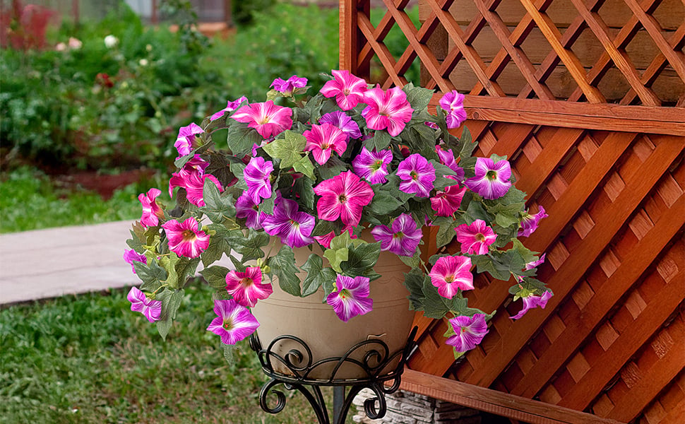 🔥Spring Faux Petunias Silk Flower UV Resistant No Fade Floral