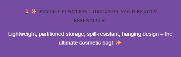 🔥Hot Sale🔥Stylish Handheld Partitioned Cosmetic Bag