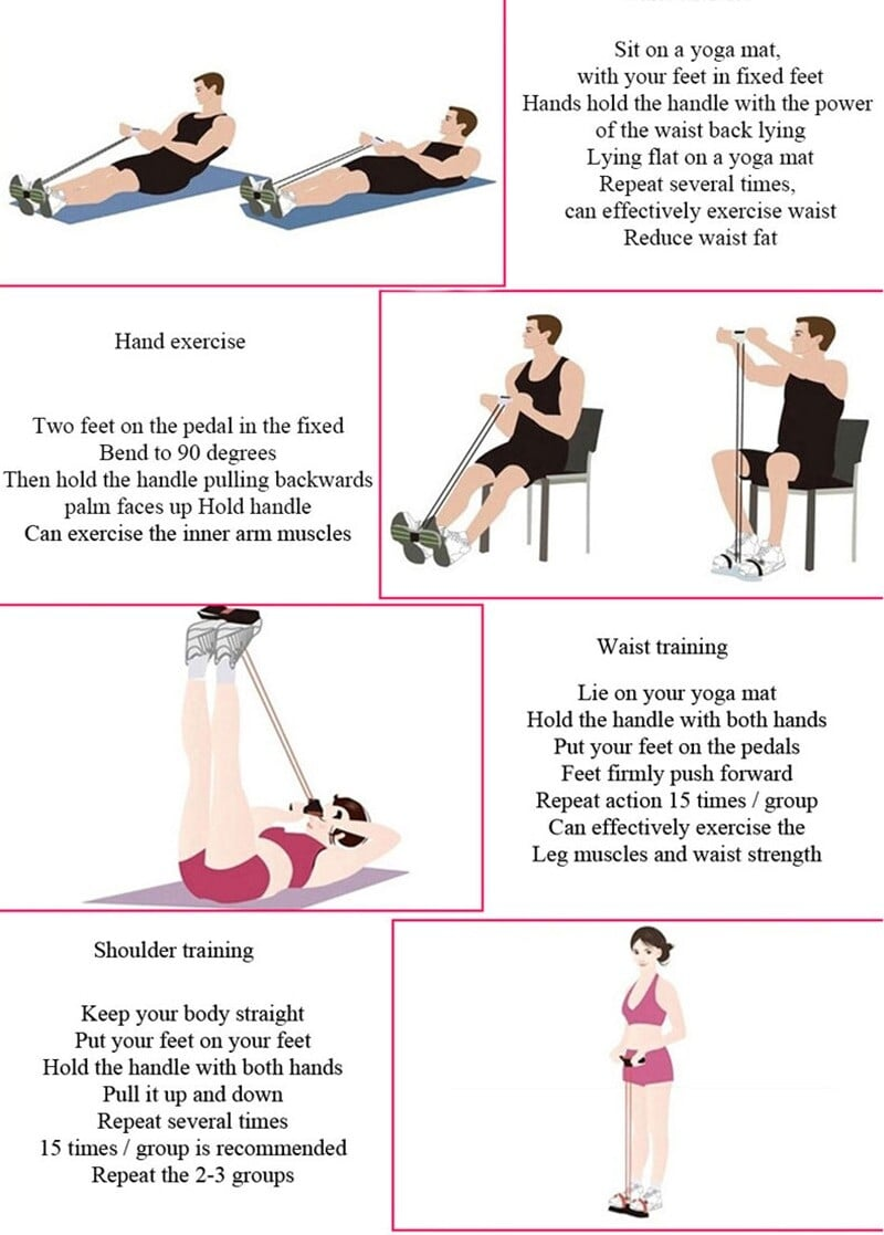 Multifunction Pedal Resistance Band