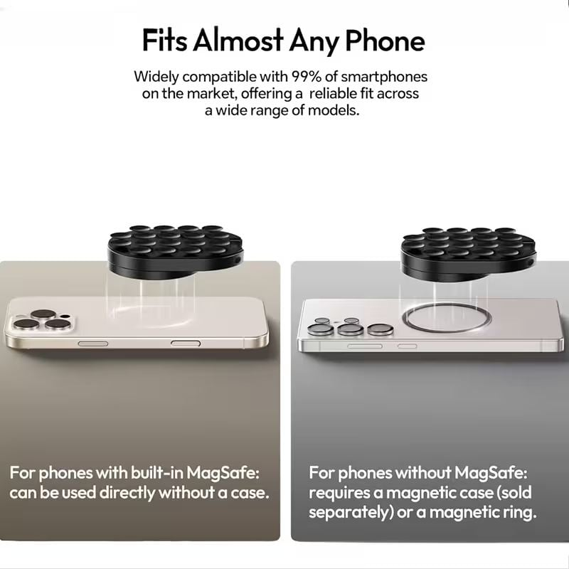 Ulanzi MA39 3-in-1 Magnetic Suction Cup Phone Mount – The Ultimate Versatile Holder for Car, Desk & More