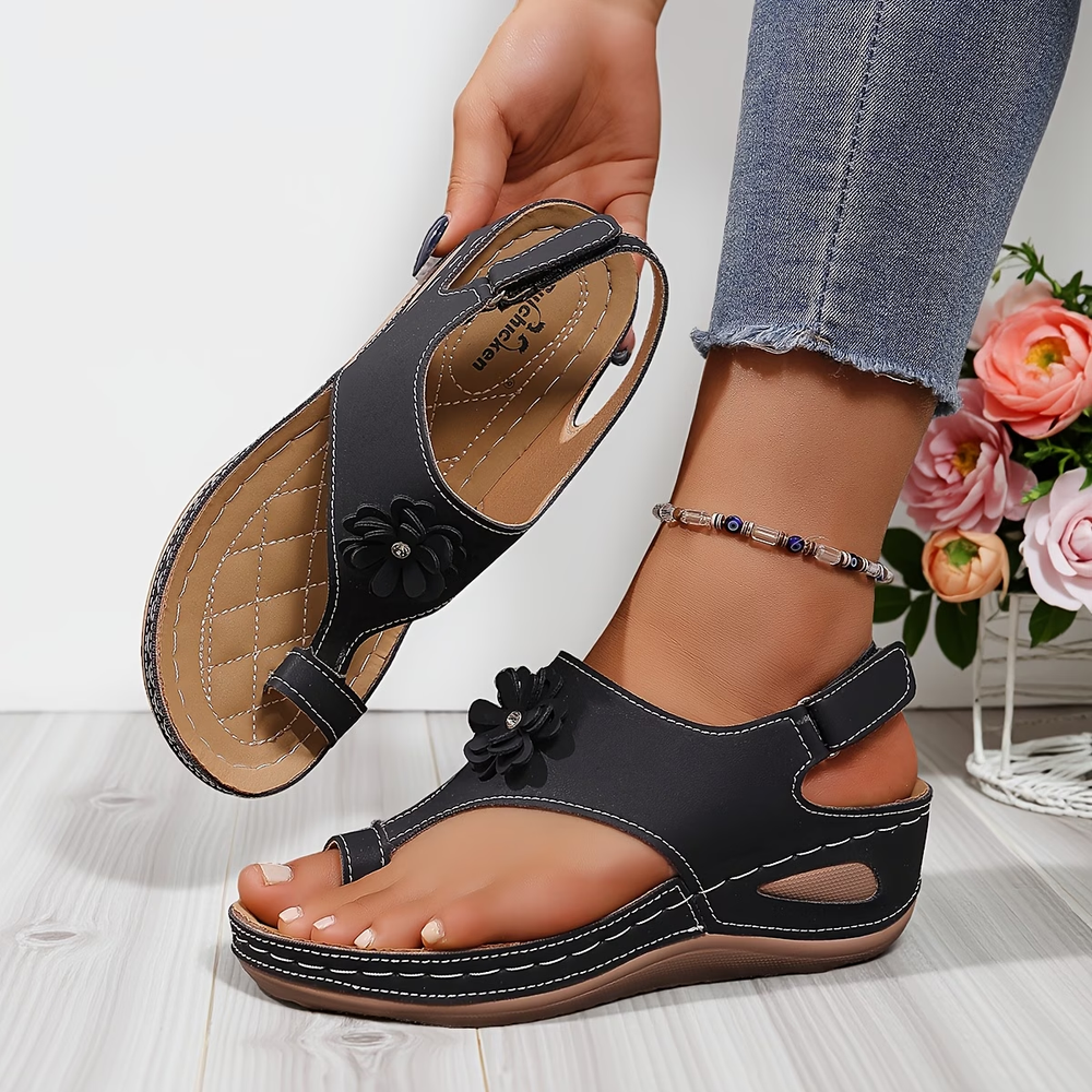 🔥Best Seller-Last Day Sale 50% OFF🔥Summer Women'S Thick Sole Wedge Sandals